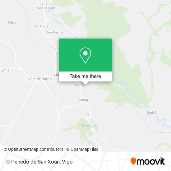 O Penedo de San Xoán map