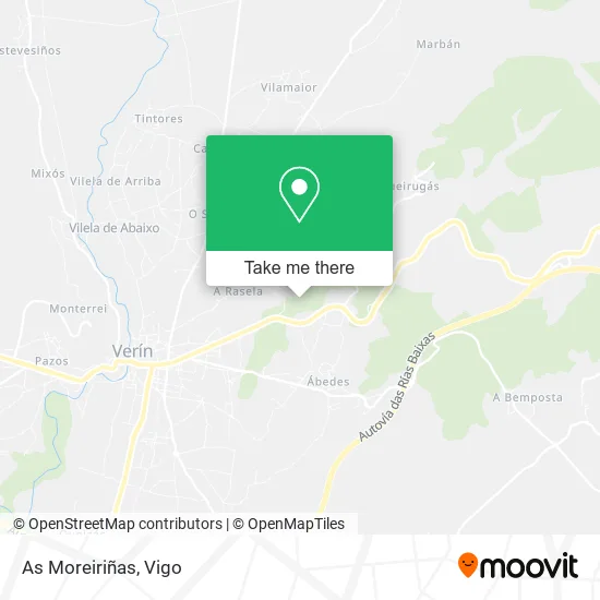 As Moreiriñas map