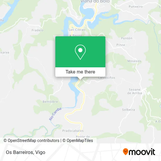 Os Barreiros map