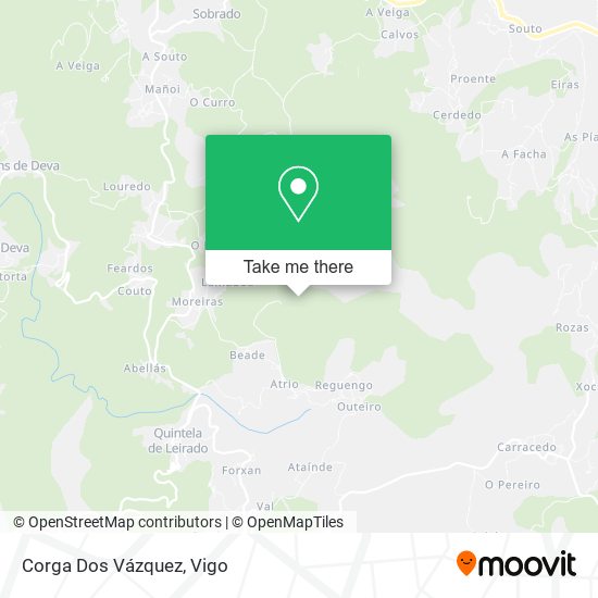 Corga Dos Vázquez map