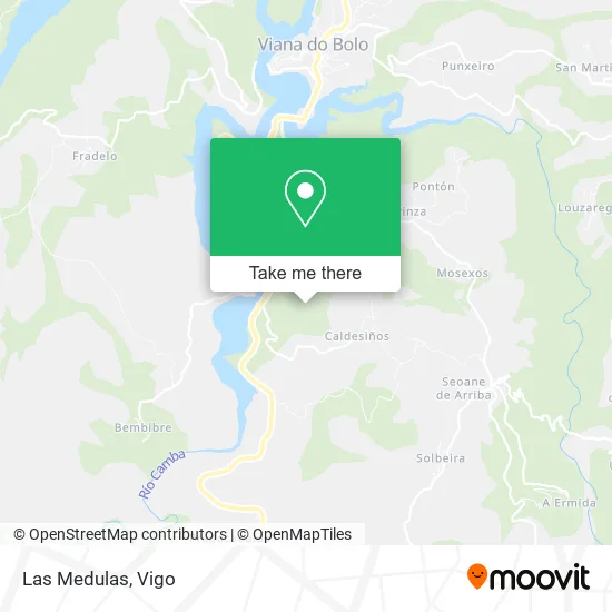 Las Medulas map