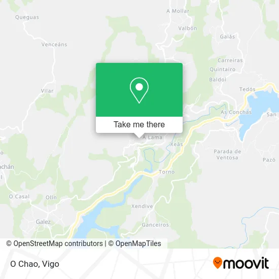 mapa O Chao