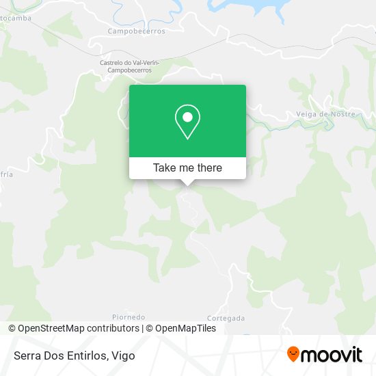 Serra Dos Entirlos map