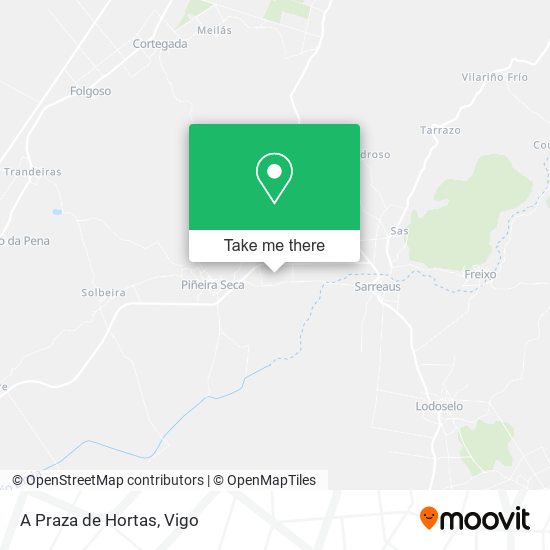 A Praza de Hortas map