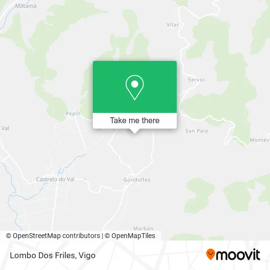 Lombo Dos Friles map