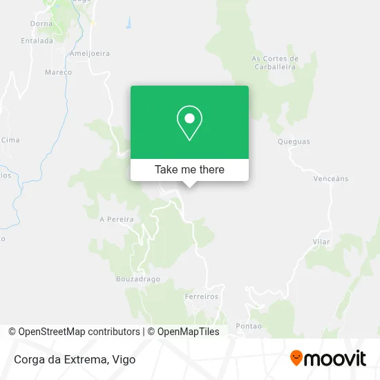 Corga da Extrema map