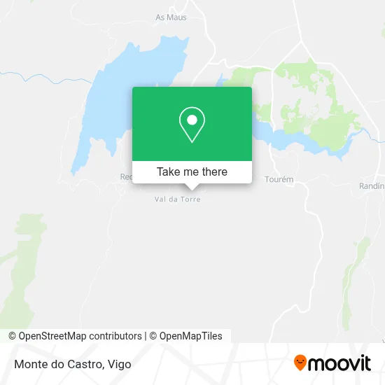 Monte do Castro map