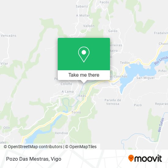 Pozo Das Mestras map