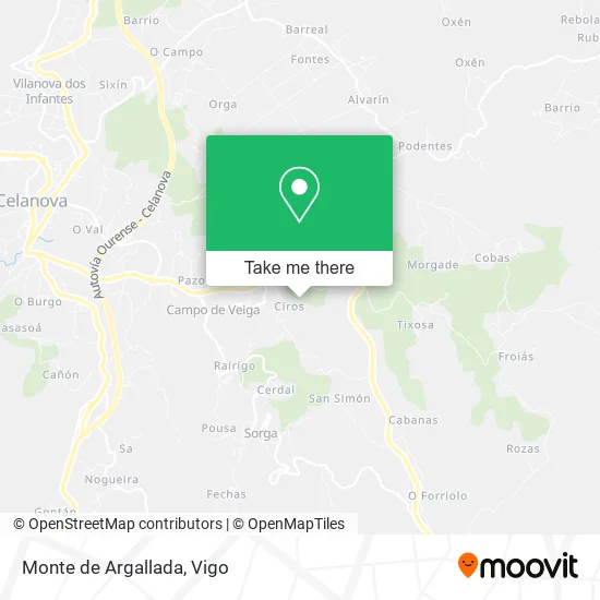 Monte de Argallada map