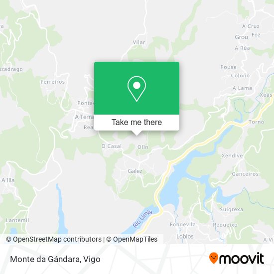 Monte da Gándara map