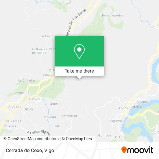 Cerrada do Coxo map