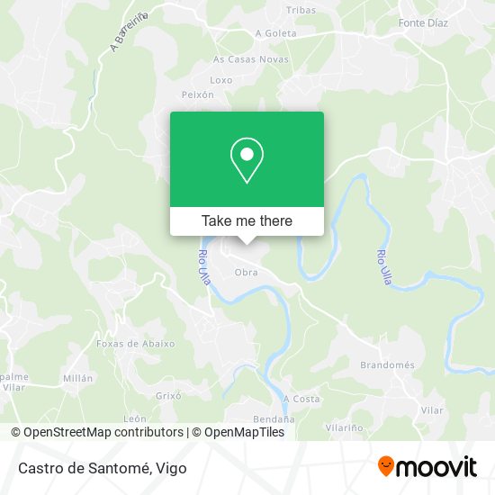 Castro de Santomé map