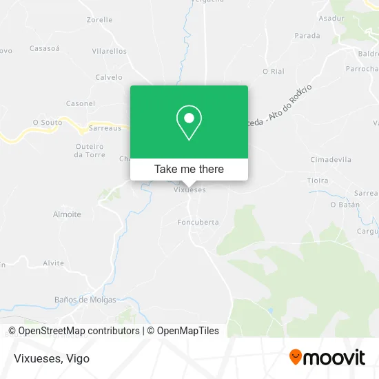 Vixueses map