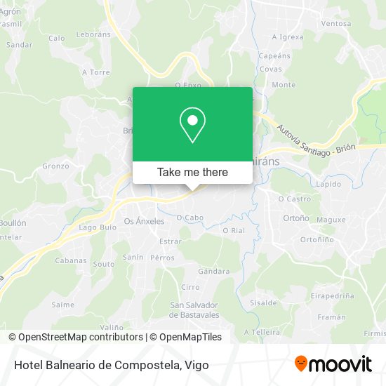 Hotel Balneario de Compostela map