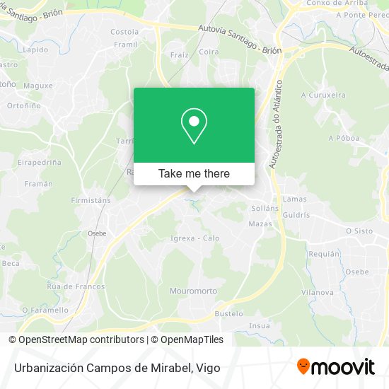 Urbanización Campos de Mirabel map