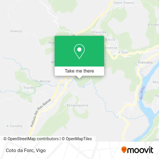Coto da Forc map