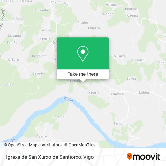Igrexa de San Xurxo de Santiorxo map