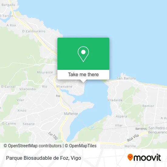 Parque Biosaudable de Foz map