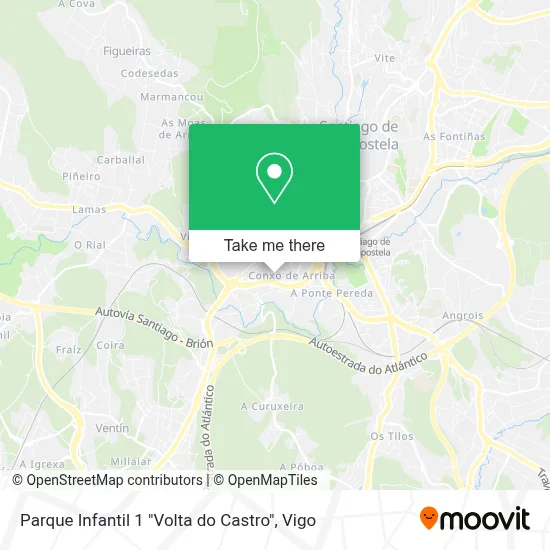 Parque Infantil 1 "Volta do Castro" map
