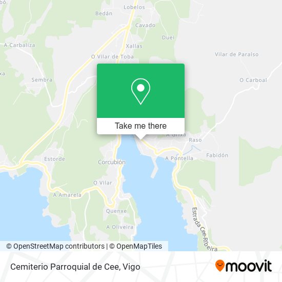 Cemiterio Parroquial de Cee map