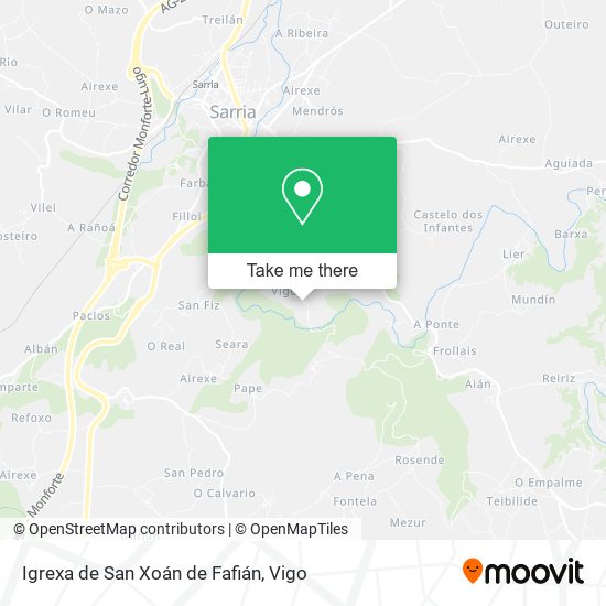 Igrexa de San Xoán de Fafián map