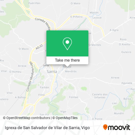 Igrexa de San Salvador de Vilar de Sarria map