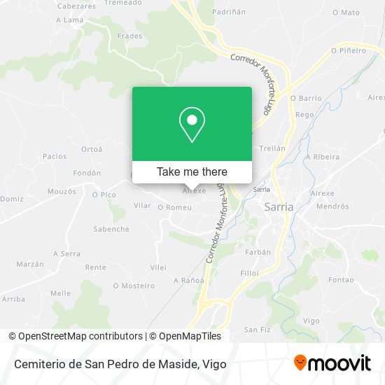 Cemiterio de San Pedro de Maside map