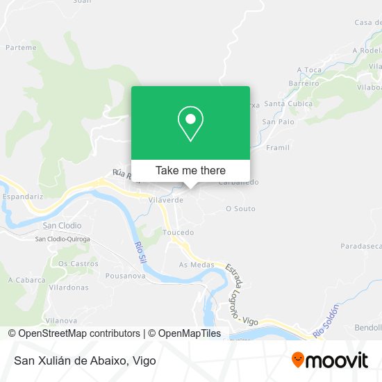 San Xulián de Abaixo map