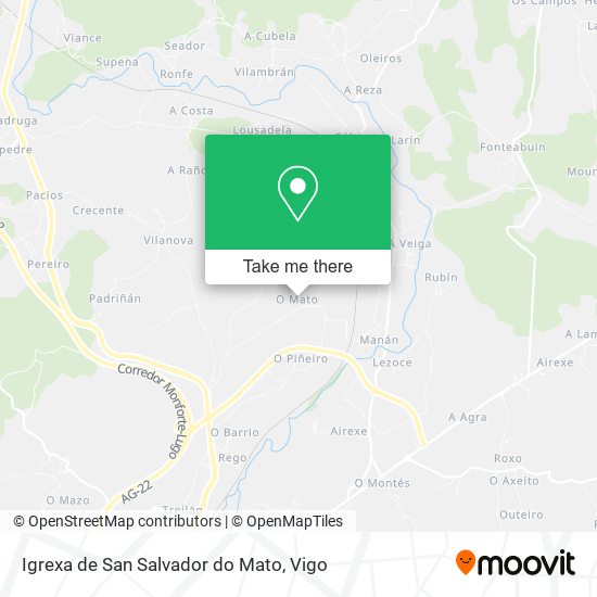 Igrexa de San Salvador do Mato map