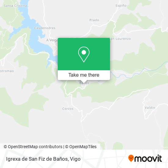 Igrexa de San Fiz de Baños map