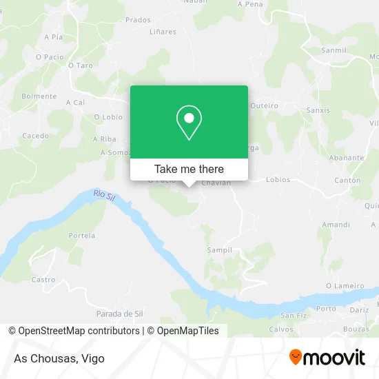 mapa As Chousas