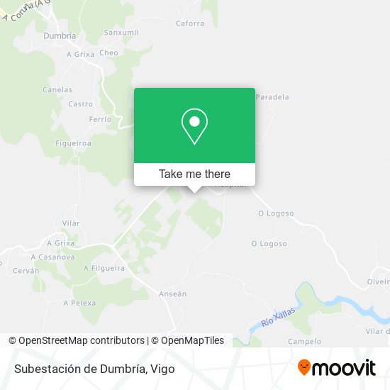 Subestación de Dumbría map