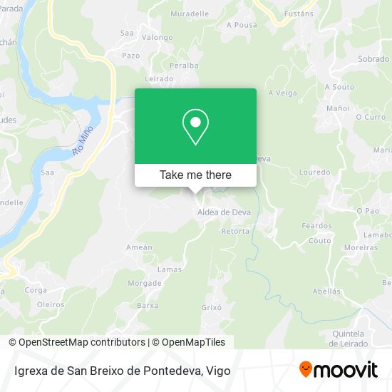 Igrexa de San Breixo de Pontedeva map
