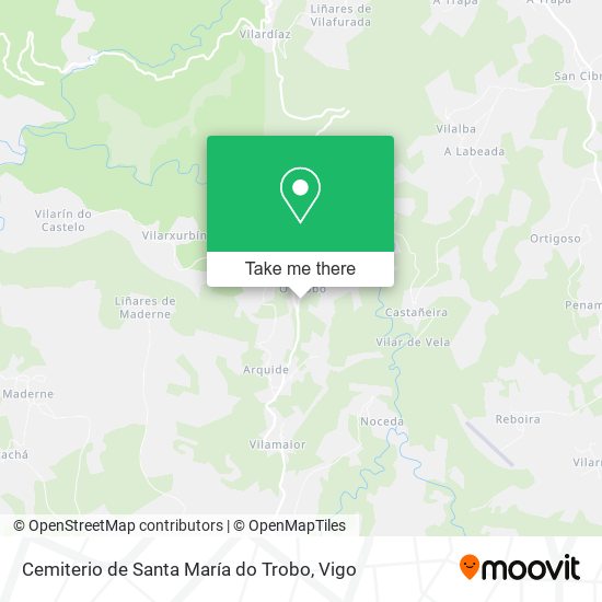 Cemiterio de Santa María do Trobo map