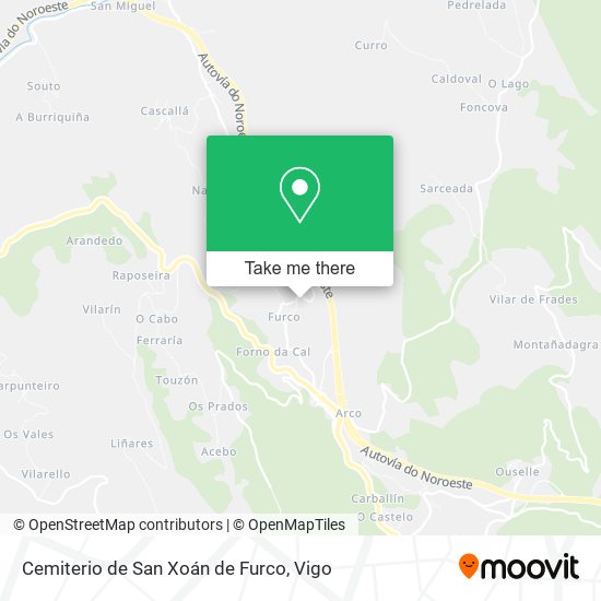 Cemiterio de San Xoán de Furco map