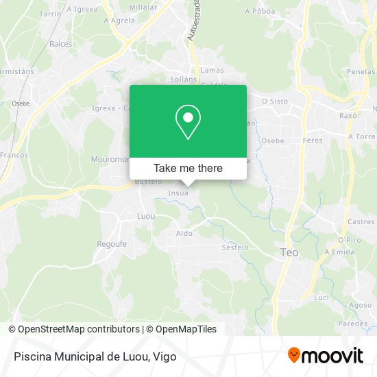 Piscina Municipal de Luou map