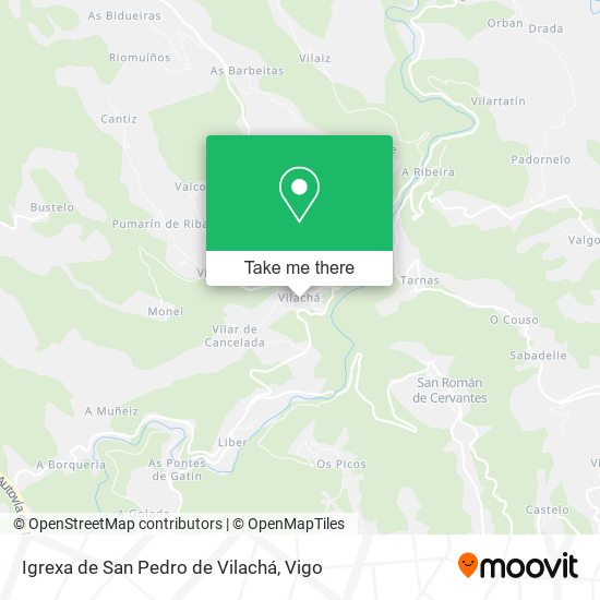 Igrexa de San Pedro de Vilachá map