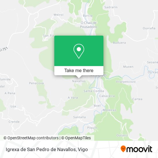 Igrexa de San Pedro de Navallos map