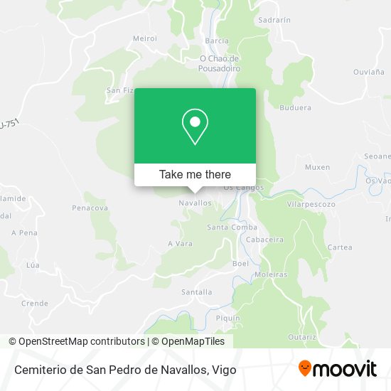 Cemiterio de San Pedro de Navallos map