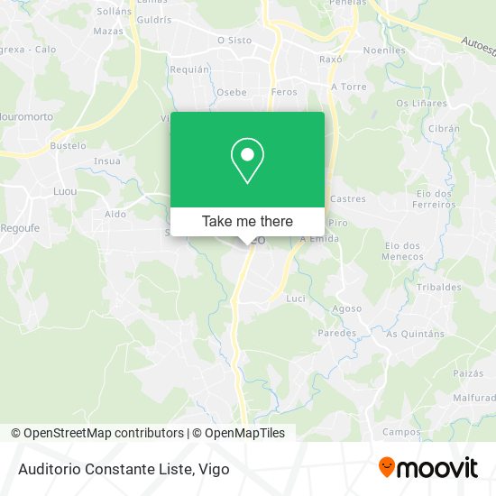 Auditorio Constante Liste map