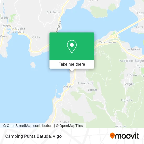 Cámping Punta Batuda map