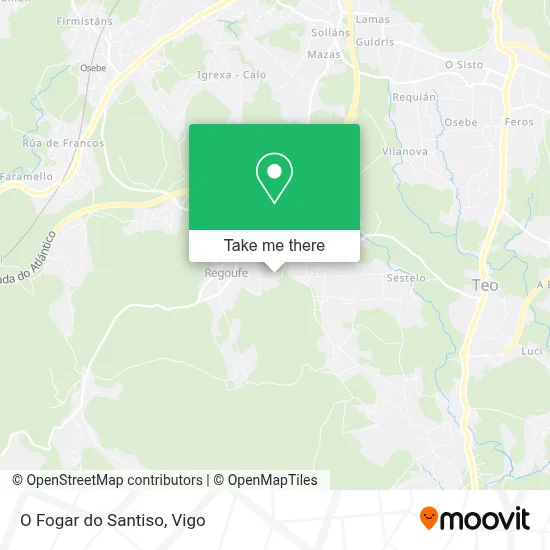 O Fogar do Santiso map