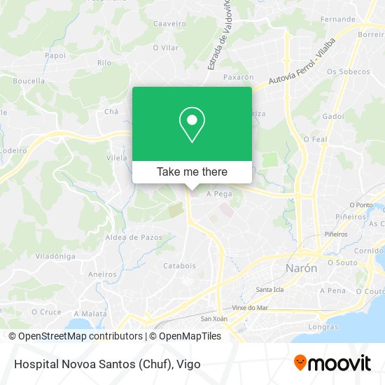 mapa Hospital Novoa Santos (Chuf)