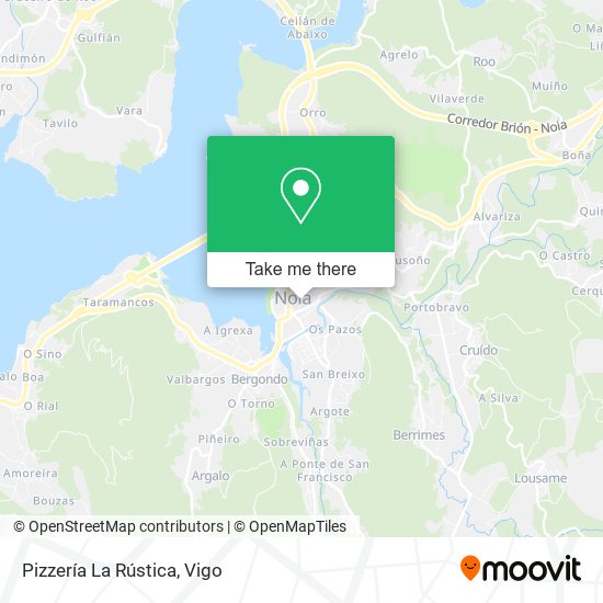 Pizzería La Rústica map