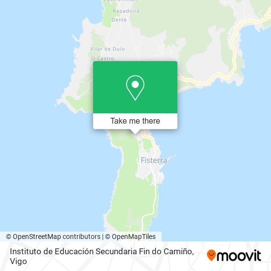 mapa Instituto de Educación Secundaria Fin do Camiño