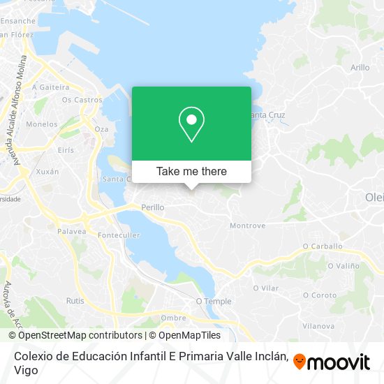 mapa Colexio de Educación Infantil E Primaria Valle Inclán