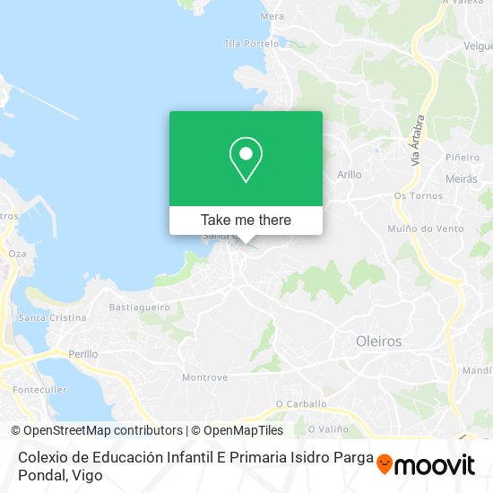 mapa Colexio de Educación Infantil E Primaria Isidro Parga Pondal