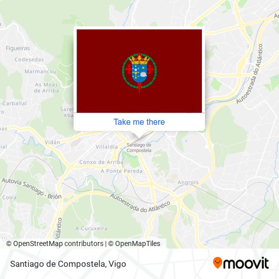 Santiago de Compostela map