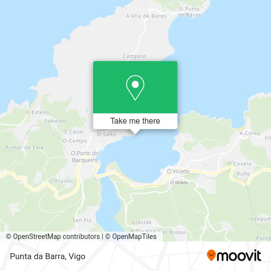 Punta da Barra map