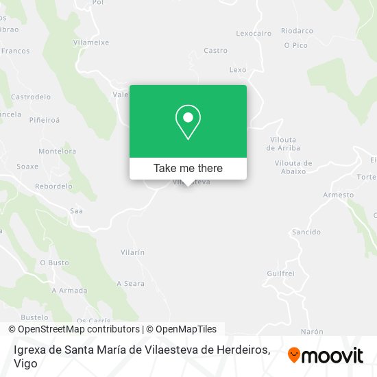 Igrexa de Santa María de Vilaesteva de Herdeiros map